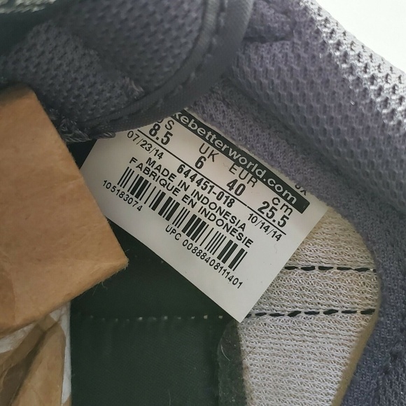 Nike Genicco Black Dark Grey White Sneakers 8.5 - Picture 10 of 12